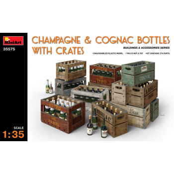 Diorama Akcesoria Champagne & Cognac Bottles + Crates